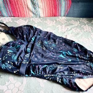 Floral Print Swimsuit maternity small size